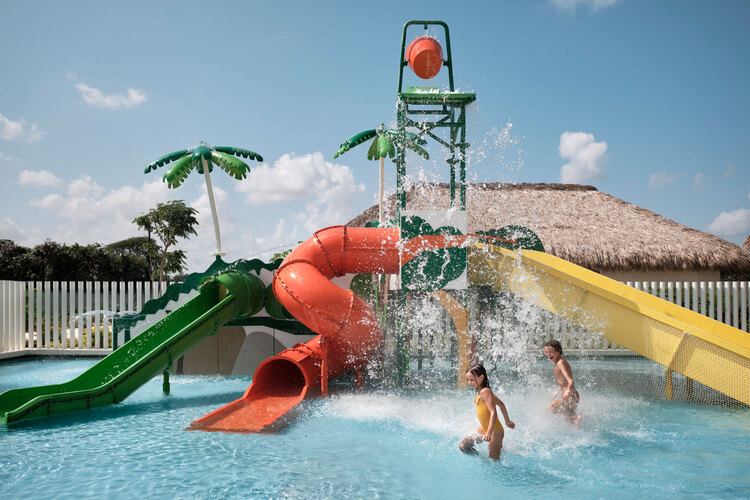 Finest Punta Cana Imagine Kids Club slide and water fun