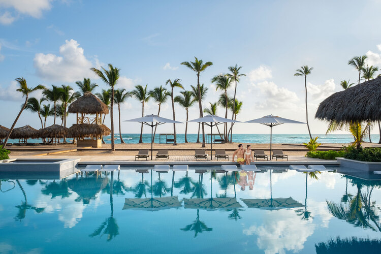 Finest Punta Cana relaxing in the pool